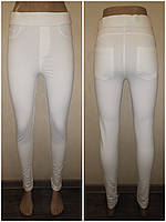 Розмір S. Жіночі джеггінси esmara, білі легінси