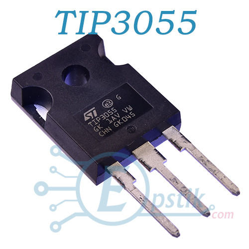 TIP3055, транзистор біполярний NPN, 100В, 15А, TO247, фото 1