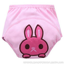 Тренувальні трусики для привчання до горщика (рожевий кролик)