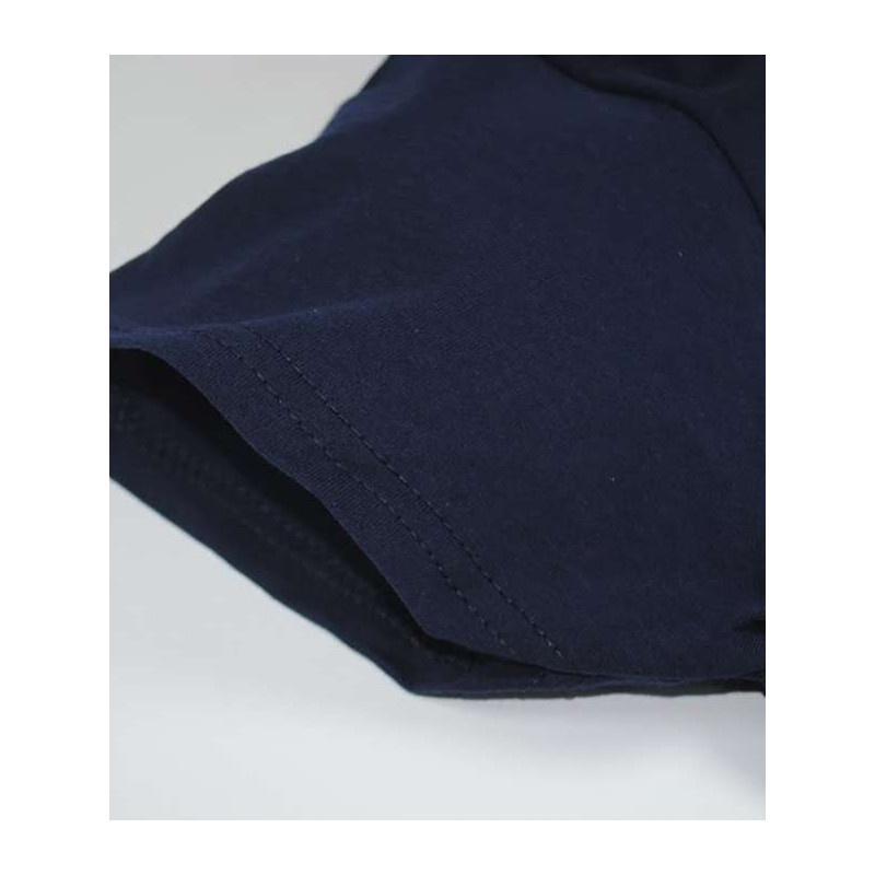 Темно-синяя хлопковая женская футболка повседневная - XS, L, XL, 2XL - фото 5 - id-p531892134