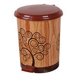 Відро педальне Еlif, з малюнком "Квіти гербери", 17 л., фото 5