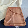 Менажниця дубова прямокутна дошка для подачі страв прямокутна на 3 секції двостороння, фото 5