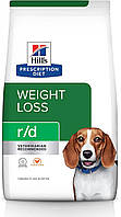 Hills Prescription Diet Canine r/d Сухий лікувальний корм для собак з ожирінням і діабетом Хіллс 1.5кг. з куркою