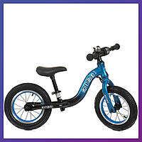 Детский беговел велобег на алюминиевой раме 12 дюймов PROFI KIDS ML1203A синий