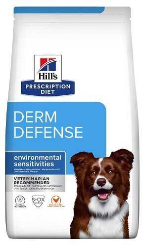 Лікувальний сухий корм Hills Prescription Diet Derm Defense Skin Care для собак з алергією Хіллс 12 кг. з куркою