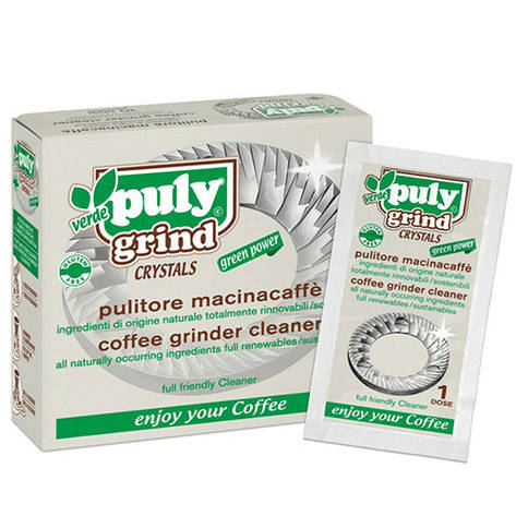 Засіб для чищення ножів кавомолки Puly Grind, 10 пакетів по 15гр., фото 1