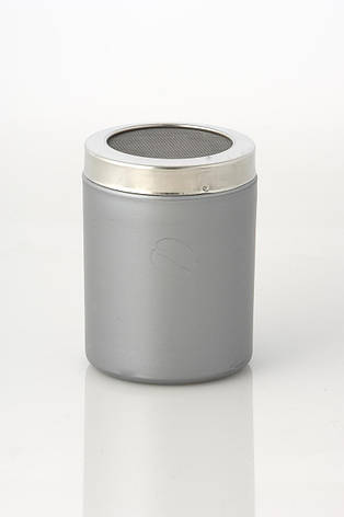 Какао-шейкер сріблястий, маленькі отвори, фото 1