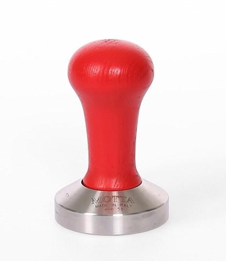 Темпер МОТТА з червоною дерев'яною ручкою ø 58мм 8100/R