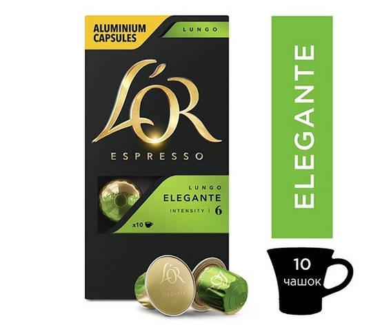 Кава у капсулі L'OR Lungo Elegante, 1 шт. Nespresso, фото 1