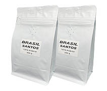 Кава в зернах Арабіка Бразилія Сантос, Вага: 0.5 кг.
