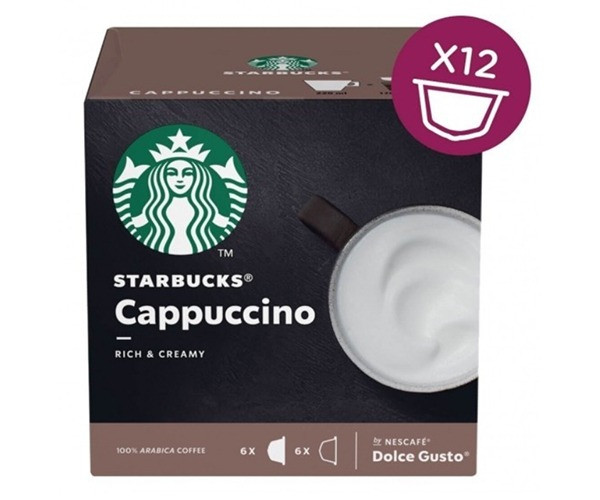 Кава в капсулах Starbucks Cappuccino, 6+6 капсул Dolce Gusto