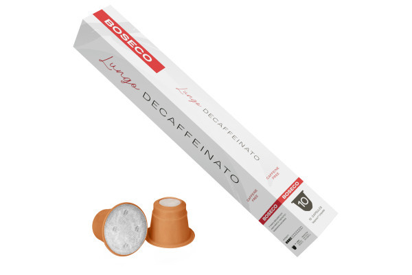 Кава у капсулах Boseco Lungo Decaffeinato, 10 капсул Nespresso