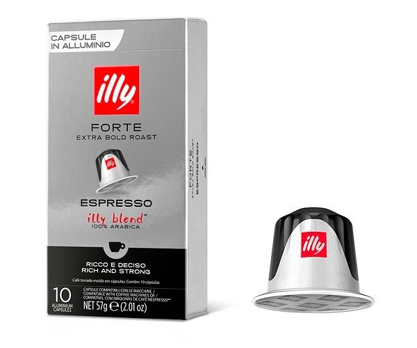 Кава у капсулах Illy Forte Espresso, 10 капсул Nespresso