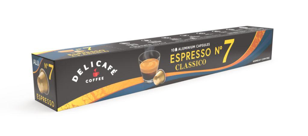 Кава в капсулах Delicafe Espresso Classico, 10 капсул Nespresso