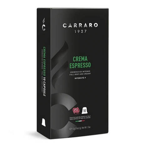 Кава в капсулах CARRARO Crema Espresso, 10 капсул Nespresso, фото 1