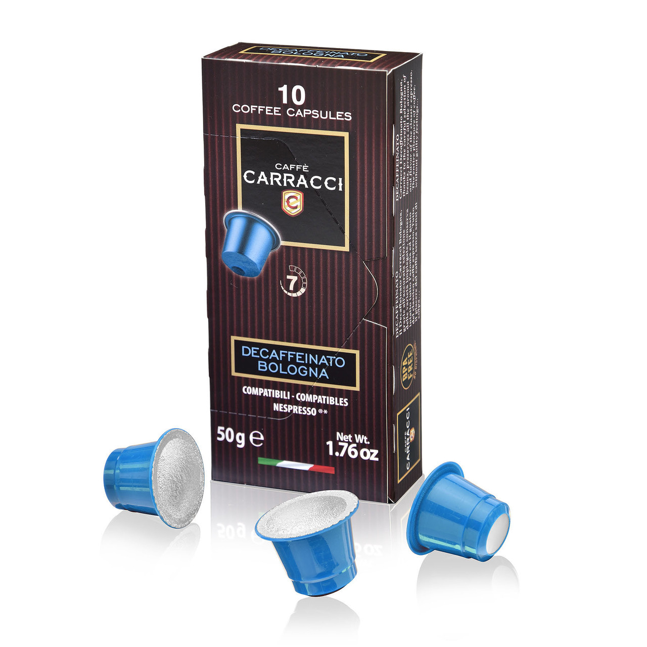 Кава у капсулі Carracci Decaffeinated Bologna, 1 шт. Nespresso