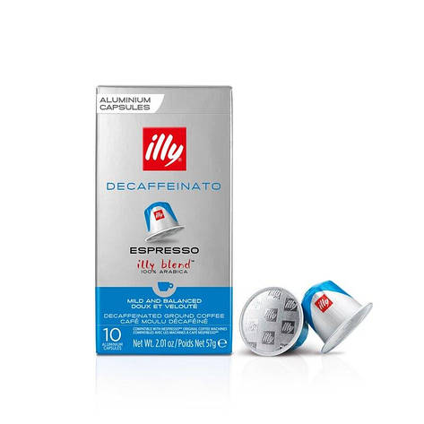 Кава в капсулах Illy Espresso Decaffeinato, 10 капсул Nespresso, фото 1