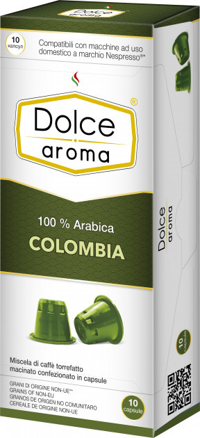 Кава в капсулах Dolce Aroma Colombia, 10 капсул Nespresso