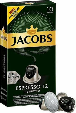 Кава в капсулах Jacobs Espresso 12 Ristretto, 10 капсул Nespresso, фото 1