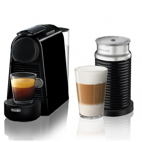 Капсульна кавоварка Nespresso Essenza Mini Black + Aeroccino 3, Nespresso, фото 1