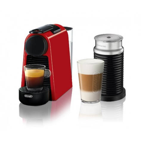 Капсульная кофеварка Nespresso Essenza Mini Red + капучинатор Aeroccino 3, фото 1