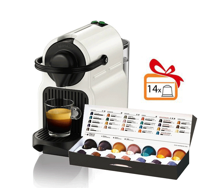 Капсульна кавоварка Inissia White, Nespresso