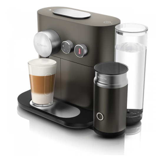 Капсульна кавоварка Expertandmilk Anthracite Grey, Nespresso