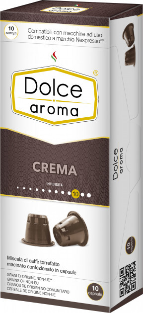 Кава в капсулах Dolce Aroma Crema, 10 капсул Nespresso