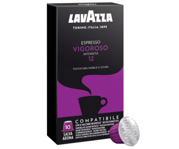 Кава в капсулах Lavazza Vigoroso, 10 капсул Nespresso
