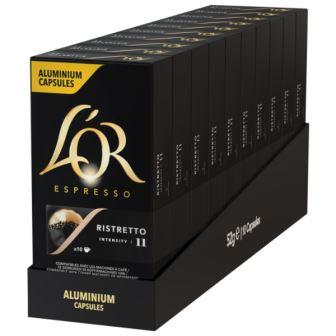 Кава L'OR Ristretto, 100 капсул Nespresso