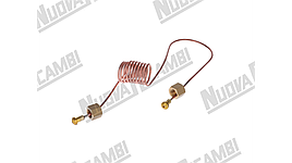 Капілярна трубка 1 / 8f - 1 / 8f - мідна з гайками 100 см