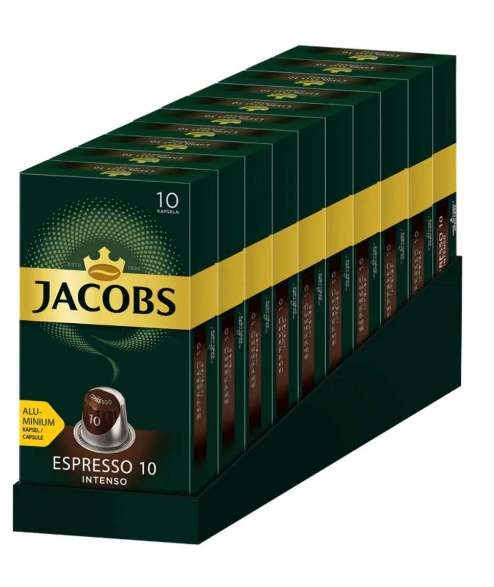 Кава Jacobs Espresso 10 Intenso, 100 капсул Nespresso