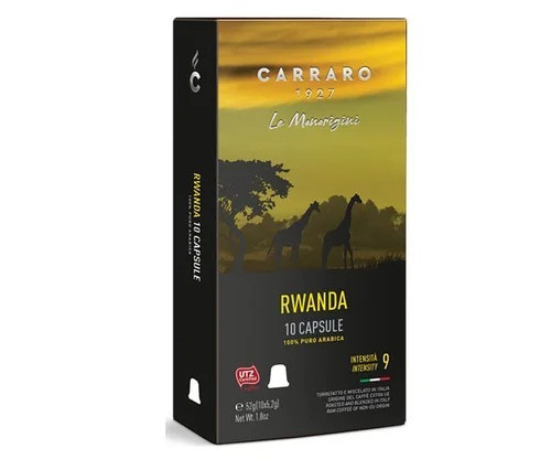 Кава Carraro Rwanda, 120 капсул Nespresso