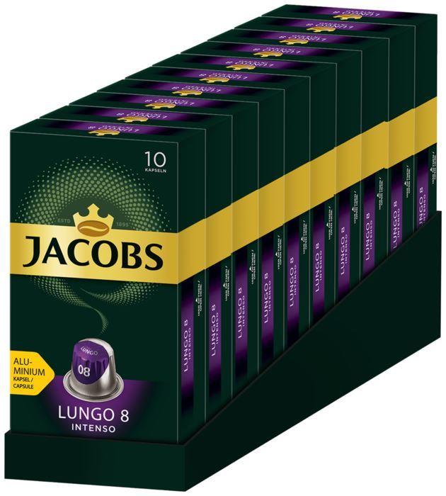 Кава в капсулах Jacobs Lungo 8 Intenso, 100 капсул Nespresso
