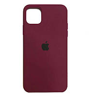 Чохол накладка бампер на Apple iPhone 13 Pro Silicone Case колір Бордовий (Marsala) Full
