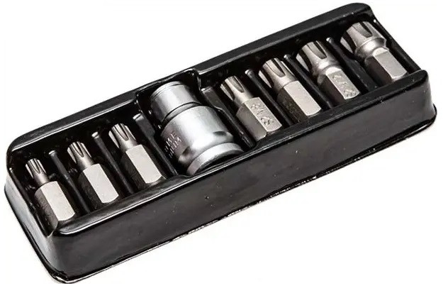 Набір біт RIBE насадка викрутки 1/2" М5-М14 8 штук YATO YT-0418
