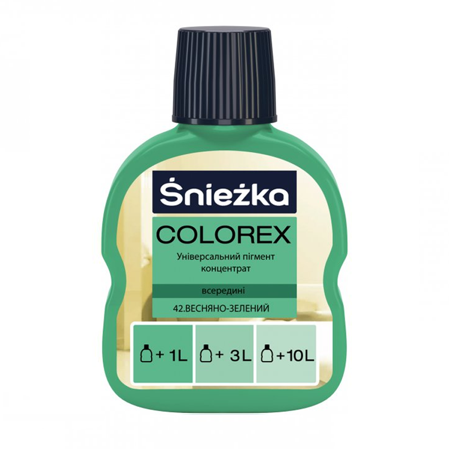Пігментний концентрат Sniezka Colorex зелений весняний (100 мл) барвник Снежка