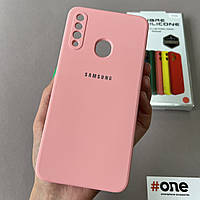 Чехол для Samsung Galaxy A20s с микрофиброй защитой для камеры чехол на телефон самсунг а20с розовый S1Q