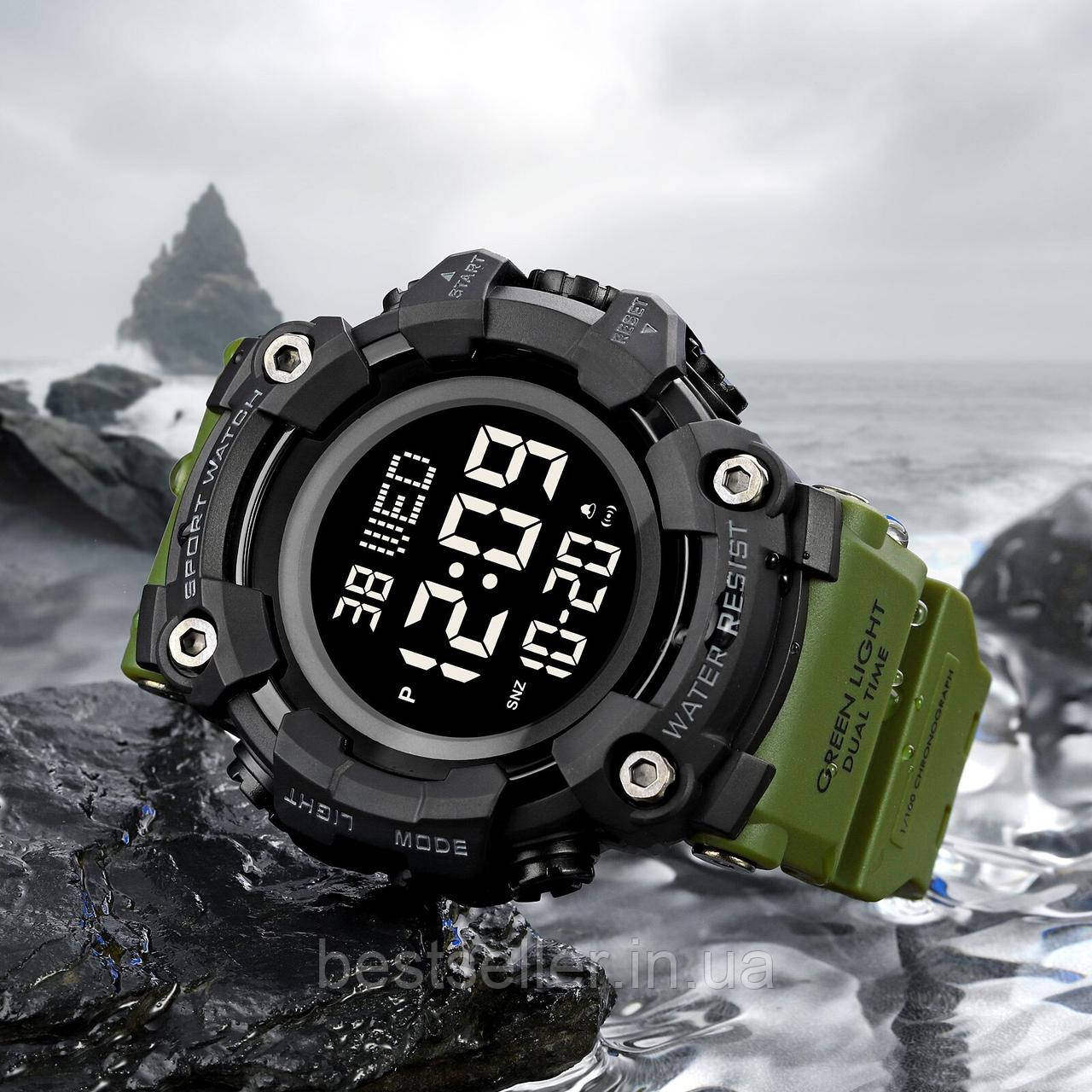 Sport watch green light clearance
