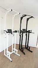 Турнік + прес + бруси 3 в 1 з упорами для ніг 40х40 мм Спортивні стінки і турніки для будинку розбірна, фото 5