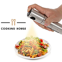 Металевий розпилювач для олії та оцту зі шкалою контролю рівня 100мл Cooking House, фото 8