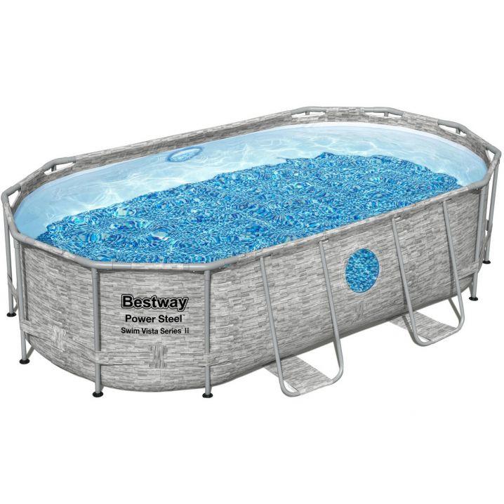 Каркасний басейн Bestway Ротанг 56714 (427х250х100) з картриджним фільтром