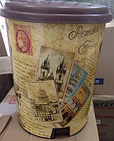 Відро педальне Еlif, з малюнком "Pisa", 17 л.