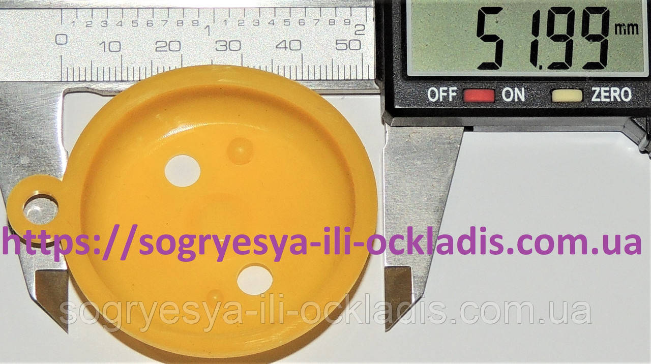 Мембрана 52 мм гола (б.ф.у, Укр) WR275/ 350/ 400 і ZR/ZWR18/24-3KЕ, 2WE24-2, арт. 87005030510А, к.з. 1480/1, фото 1