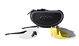 Окуляри тактичні ESS ICE black w/hi-def yellow, smoke gray, clear 740-0020 (дужки 1 пара + линзи 3 шт), 740-0020, фото 3