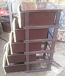 Комод пластиковий на 5 ящиків бежево-коричневий виробництво Україна, фото 7