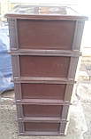 Комод пластиковий на 5 ящиків бежево-коричневий виробництво Україна, фото 9