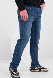 Чоловічі темно сірі джинси, з накладними кишенями