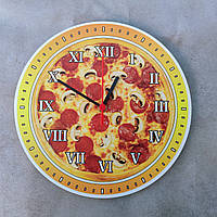 Часы настенные Пицца салями