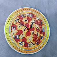 Часы настенные Пицца салями 30 см